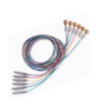 Reusable Tangle Free 10mm EEG Cup Electrode - Gold 59" (1.5m)